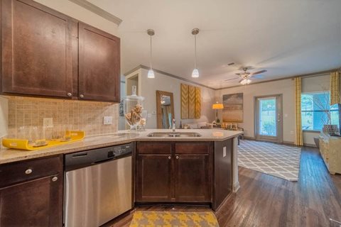 Kitchen area at The Oxmoor in Birmingham, AL